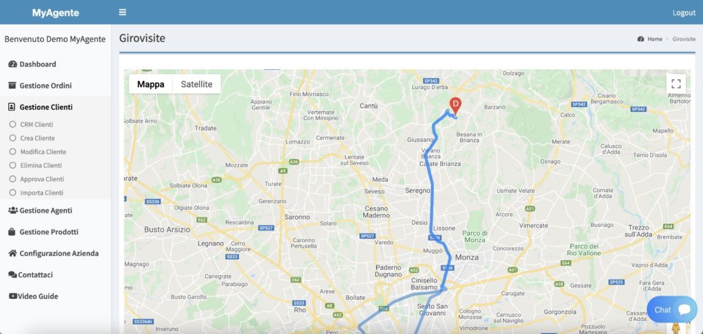 Pianificare il mio giro visite clienti Pianificare il mio giro visite clienti